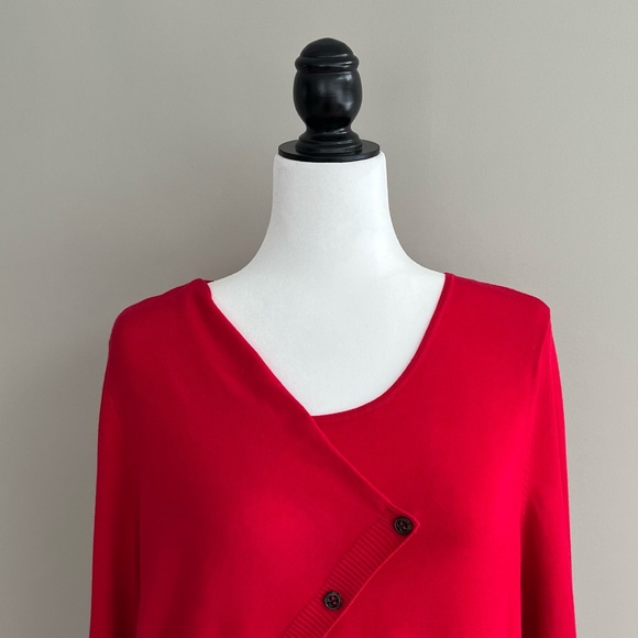 Red Olsen Sweater Size Large - Picture 2 of 7